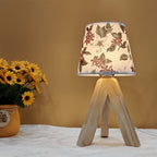 FloralGlow Lamp - Elegant LED Table Lamp with Wood