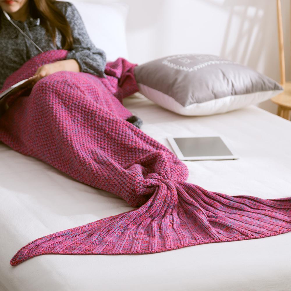 Warm and soft mermaid fabric