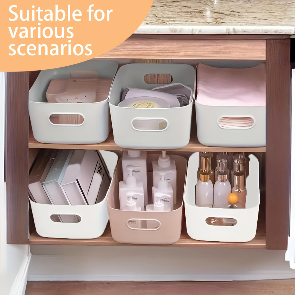 OrganiseerGemak - Set of 10 Wall Storage Boxes for Cosmetics and Snacks