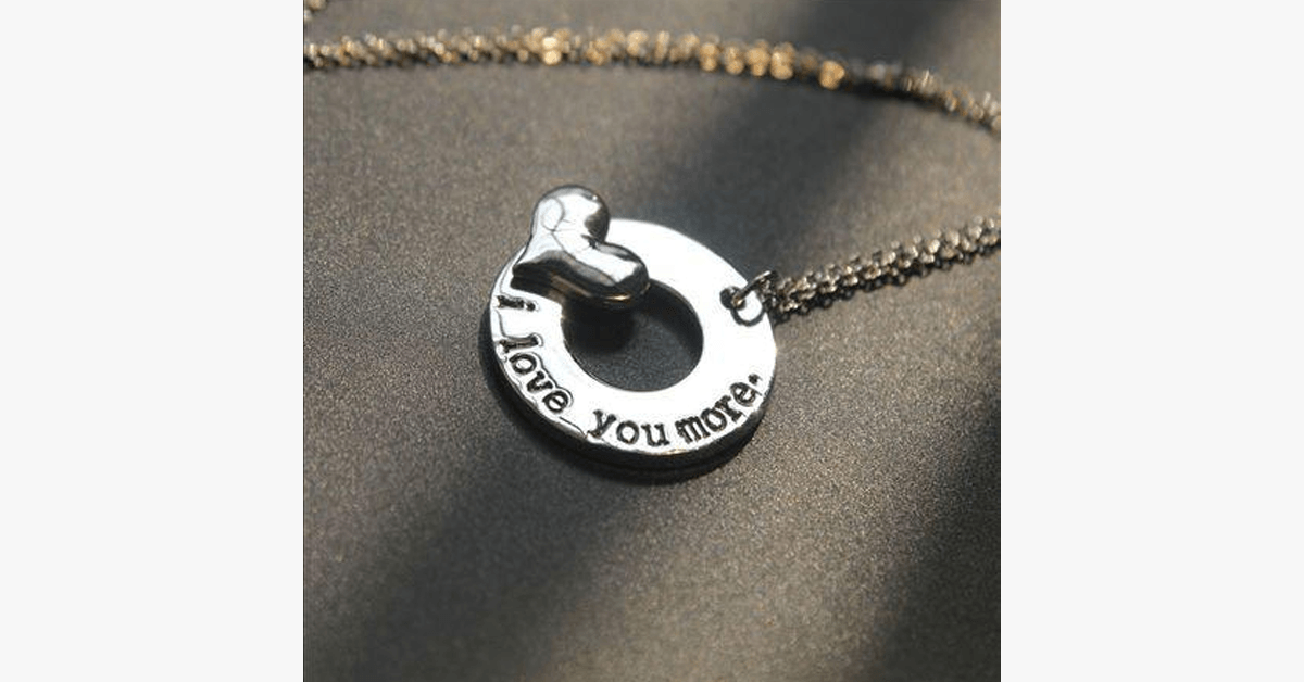I love you more pendant