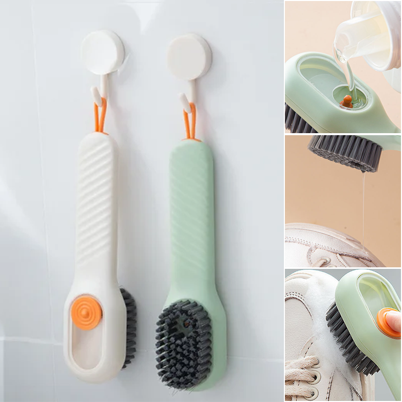 Household brush with soft bristles