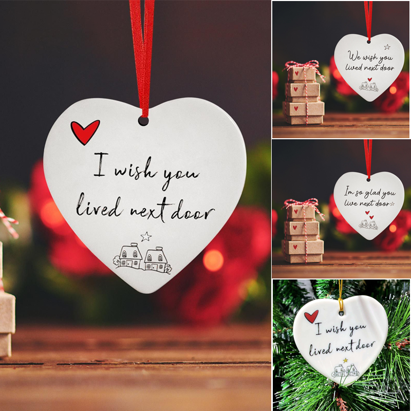 Christmas Heart Hanging Ornament
