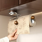 KitchenGrip Roll Holder Stainless Steel Paper Towel Holder with Suction Cup