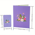 Vibrant 3D Butterfly & Daisy Pop-Up Greeting Card