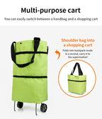 Foldable green shopping bag