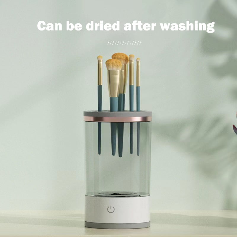 Makeup Brush Cleaner Machine | BrushPure Automatic Cleaning & Drying | Compact 16×9cm