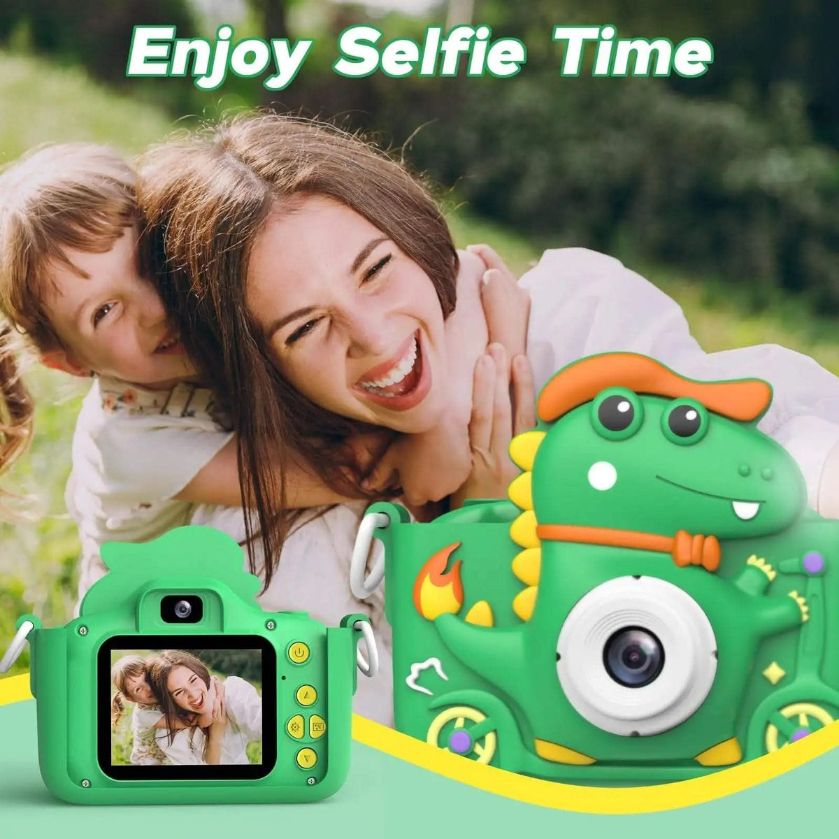 Dinosaur camera for kids with 1080p HD