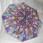 Stained Glass Art Umbrella — Automatic Wind PRedection and Rain PRedection