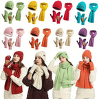 Winter Comfort Set – Knitted Beanie, Scarf and Gloves for Unisex