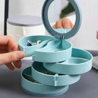 Multi-Layer Rotating Jewelry Organizer Storage