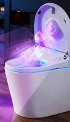 Rechargeable Attachable Ultraviolet LED Disinfection Lamp, with Auto-On/Off Design, for Home, Toilet & More