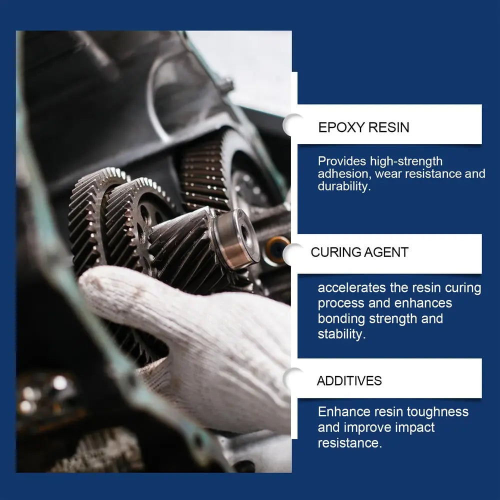 Metal casting repair epoxy resin — Durable, heat-resistant adhesive