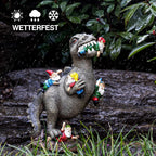 Dinosaur, the dwarf eats Ornament