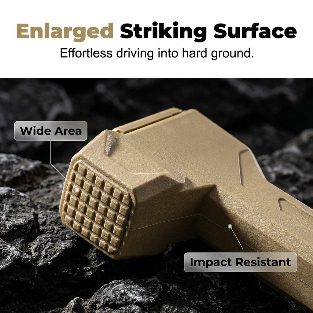 Multifunctional Camping Hammer & Tent Stake Puller