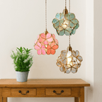Modern Flower Shape Glass LED Pendant Lamp