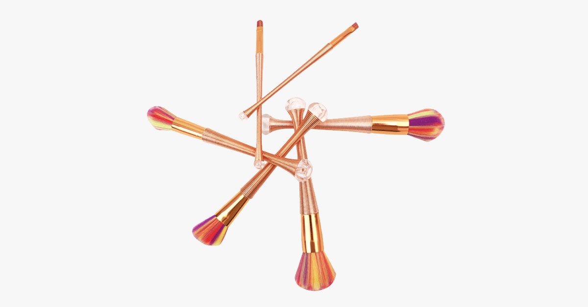 Rose Gold Bead Brush Set