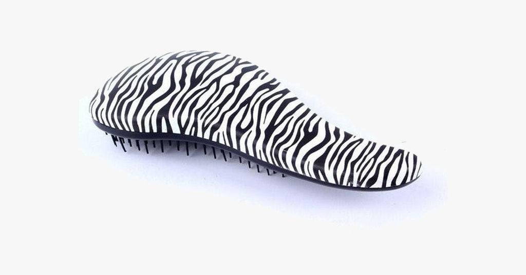 Zebra and Cheetah Pattern Hair Brush – Detangle the Knots