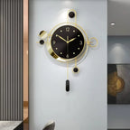 Art Deco Gold and Black Wall Clock