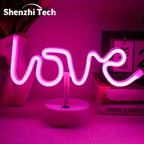 NeonLove Lamp – Illuminated Neon Table Lamp for Parties