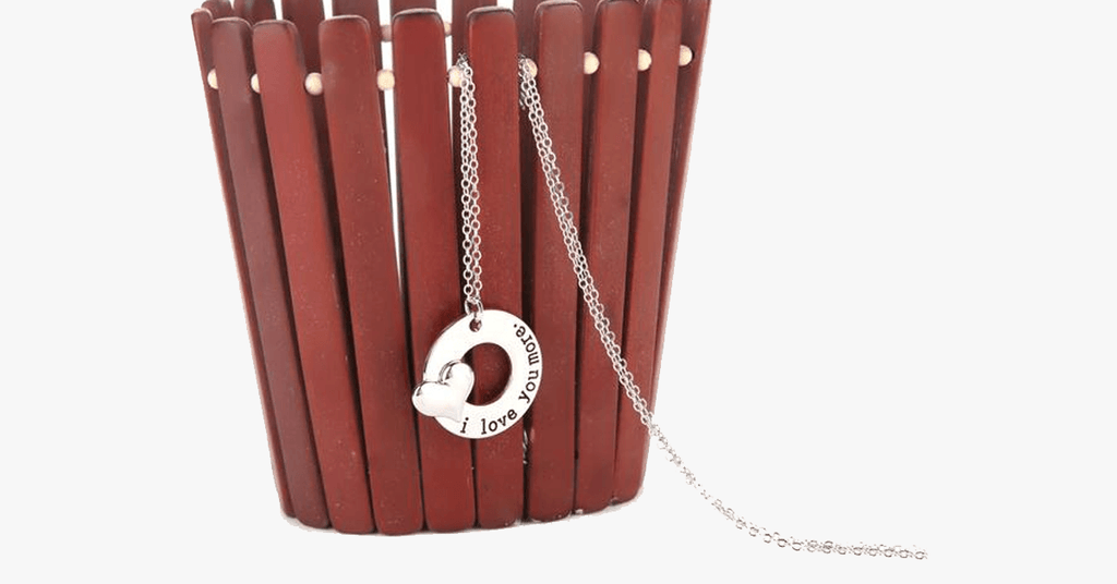 I love you more pendant