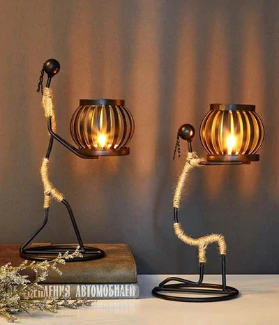 Retro & Stylish Candle Holder - VintageMan