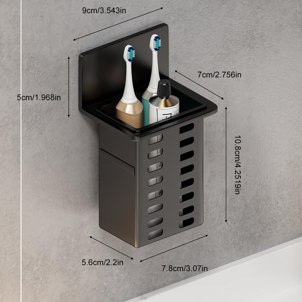 ChicStore - Black Wireless Wall Storage for Cosmetics