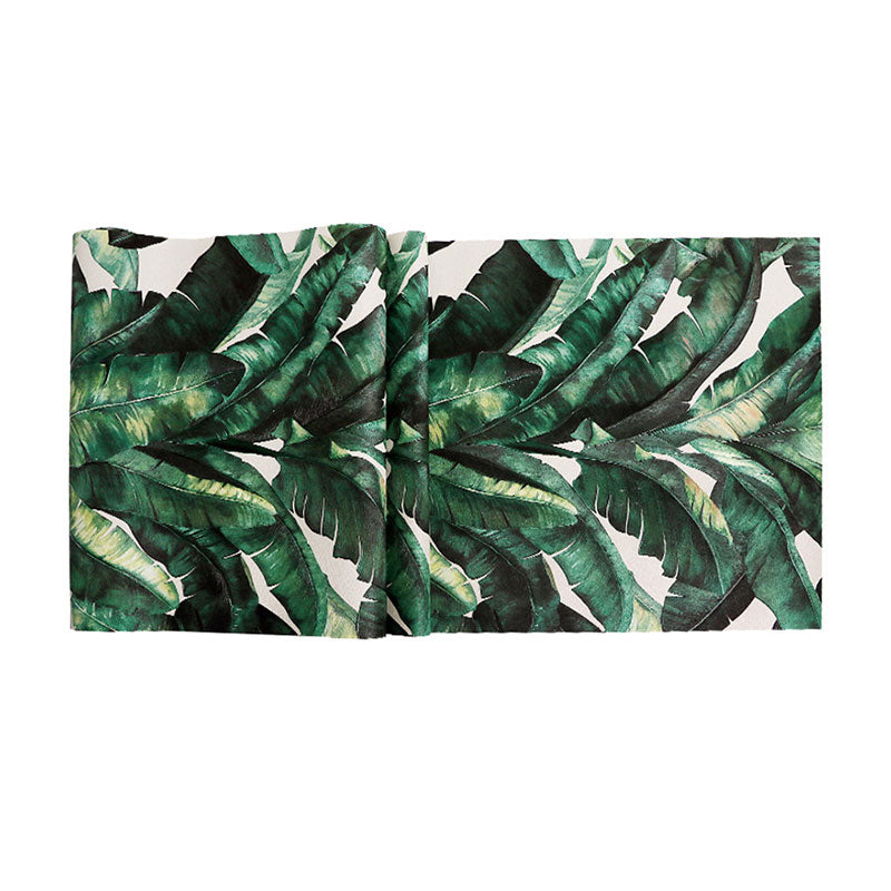 Tropical Banana Leaf Wall Covering for Accent Wall Contemporary Wallpaper, 33'