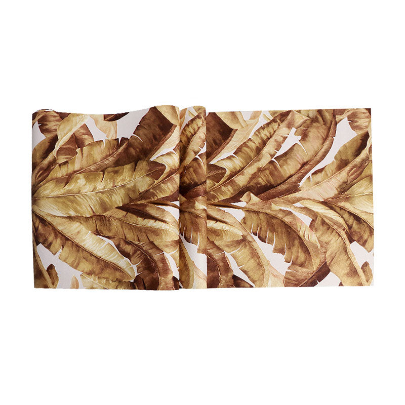 Tropical Banana Leaf Wall Covering for Accent Wall Contemporary Wallpaper, 33'