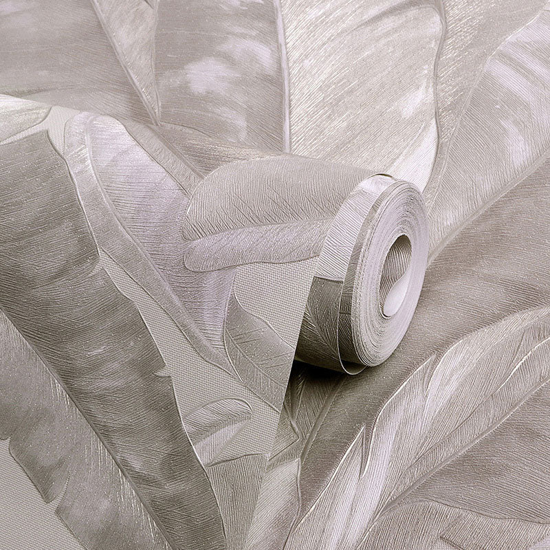 Tropical Banana Leaf Wall Covering for Accent Wall Contemporary Wallpaper, 33'