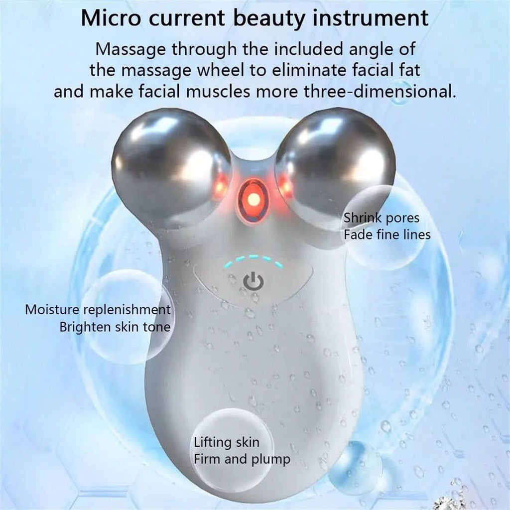Professional facial massager with microcurrent for firmer, smoother skin