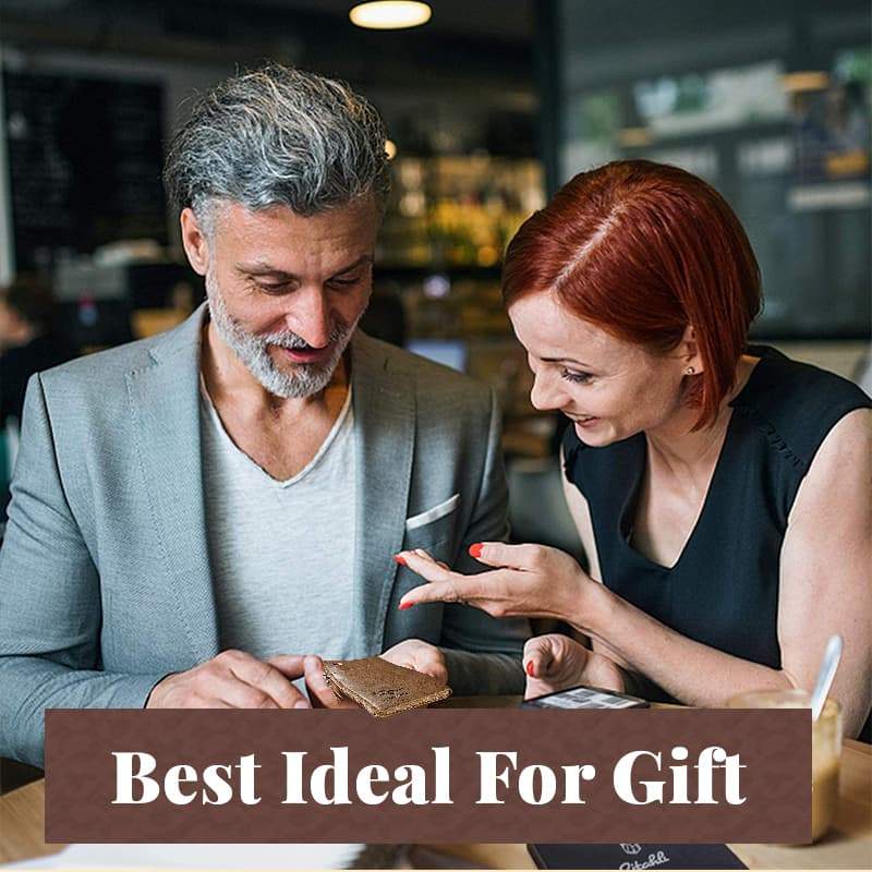 Men's multifunctional RFID-blocking, waterproof and durable PU leather wallet for men