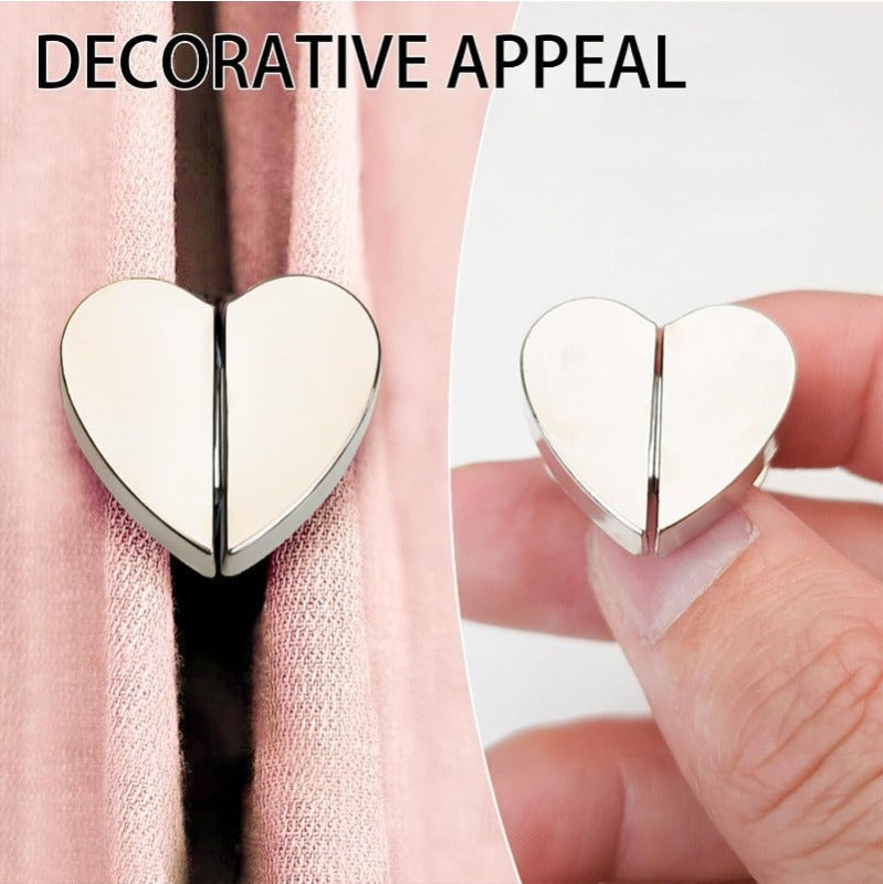 Heart-Shaped Magnetic Curtain Fasteners