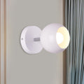 Retro Style Global Wall Lighting 1 Light Metal Wall Lamp in White for Living Room