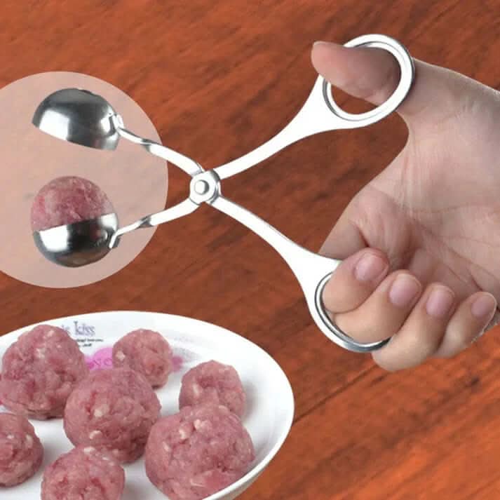 Stainless Steel Meatball Maker – Ground Meat Shaping Tool