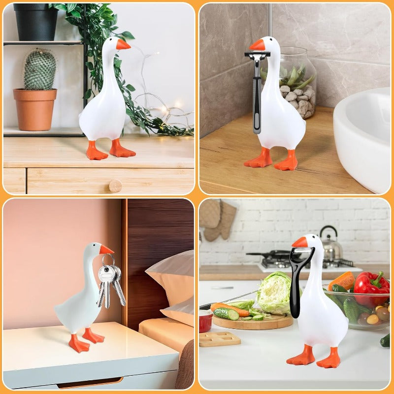 Resin Goose Key Holder