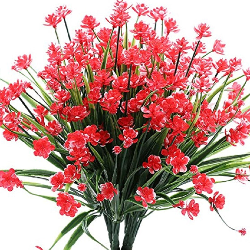 Artificial flowers outdoors