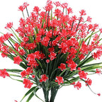 Artificial flowers outdoors