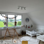 Ceiling Spotlight Fixture with 3 Adjustable Lights