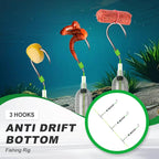 3 hooks Anti-drift bottom fishing rig