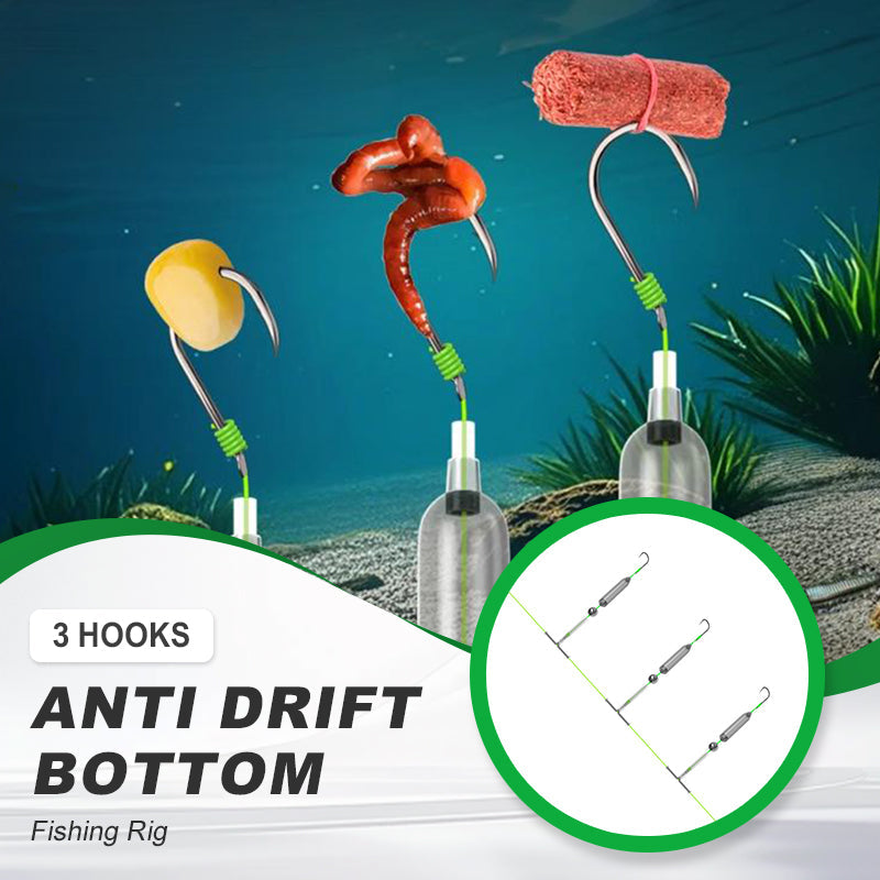 3 hooks Anti-drift bottom fishing rig