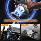 Magnetic Power Safety Metal Phone Case