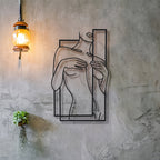 LineaArt Metal Wall Decoration - Modern Minimalist Wall Art for Bedroom