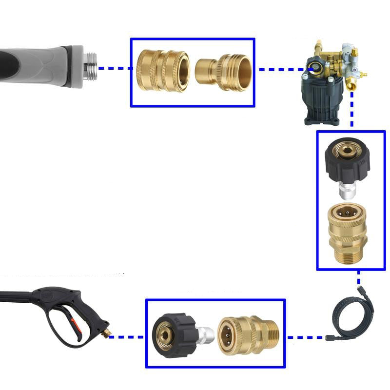 Hose Water Gun Quick Connector Adapter