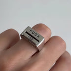 Funny Rotatable 'FICK' Ring Rotatable Mood Control Ring
