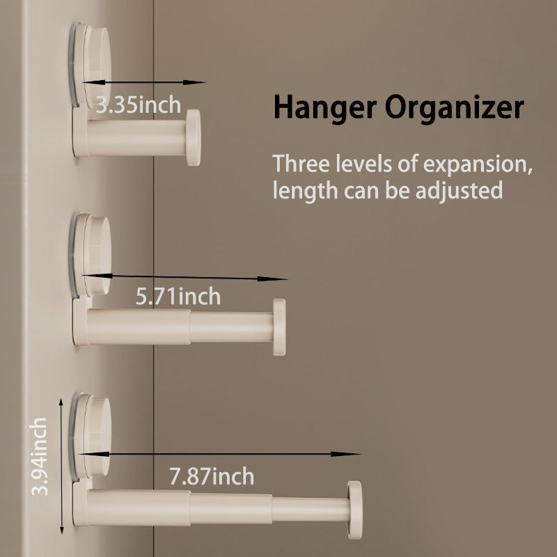 Telescopic Suction Hanger Organizer