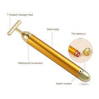 GildedGlow Luxe Face Massage Roller | Revitalize your skin with an electric massage tool with 24K gold for a radiant complexion