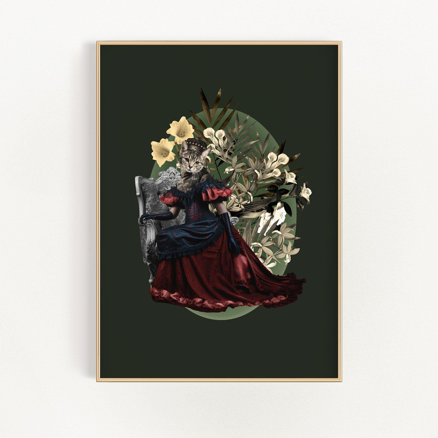 Cat Queen Dark Green