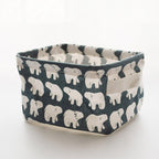 Foldable Cotton Fabric Storage Basket