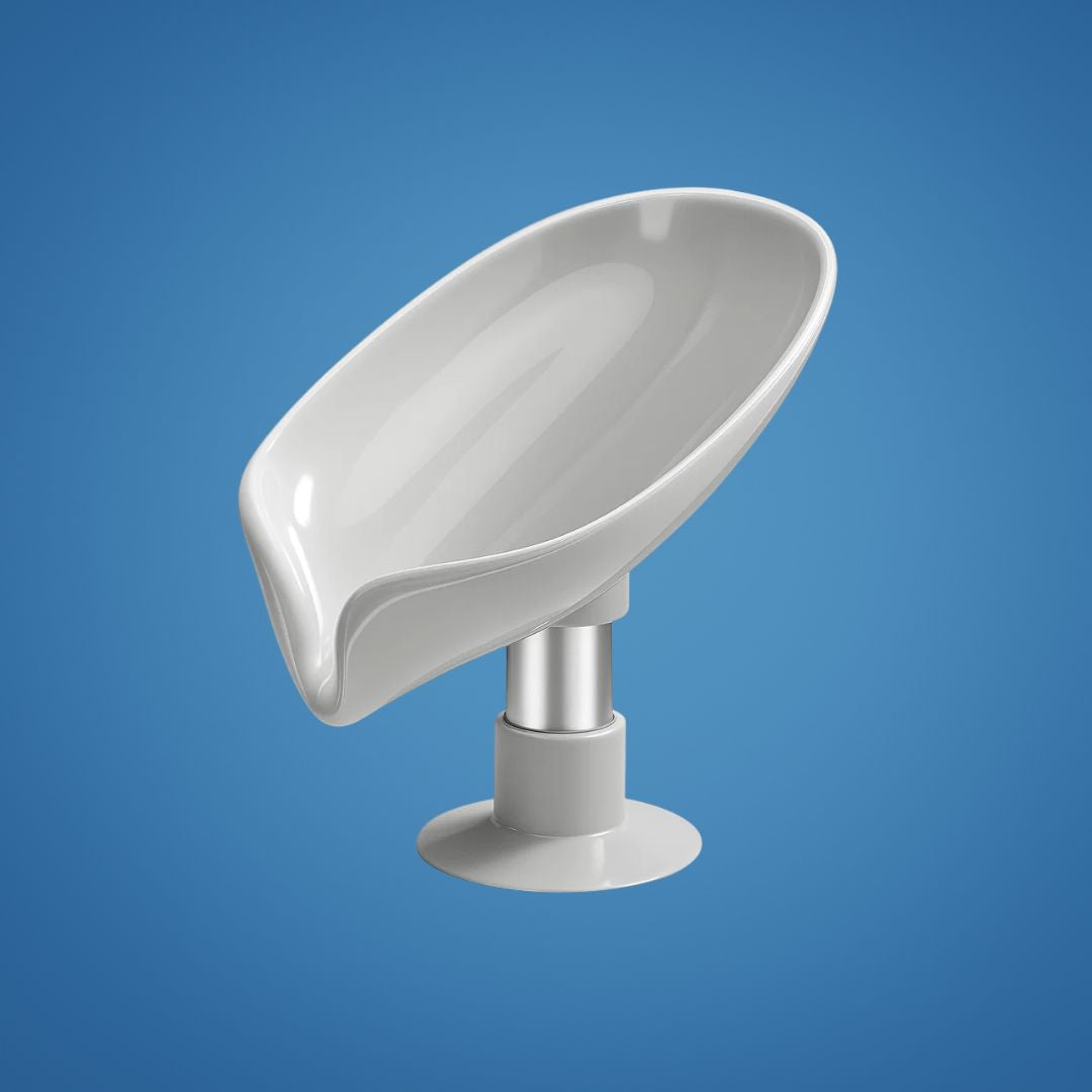 Draining Soap Holder – Keep Soap Dry – Strong Suction Cup – No Drill Mount – Hygienic Bathroom & Shower Storage Solution