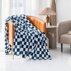 Stylish blanket in checkered pattern for your home